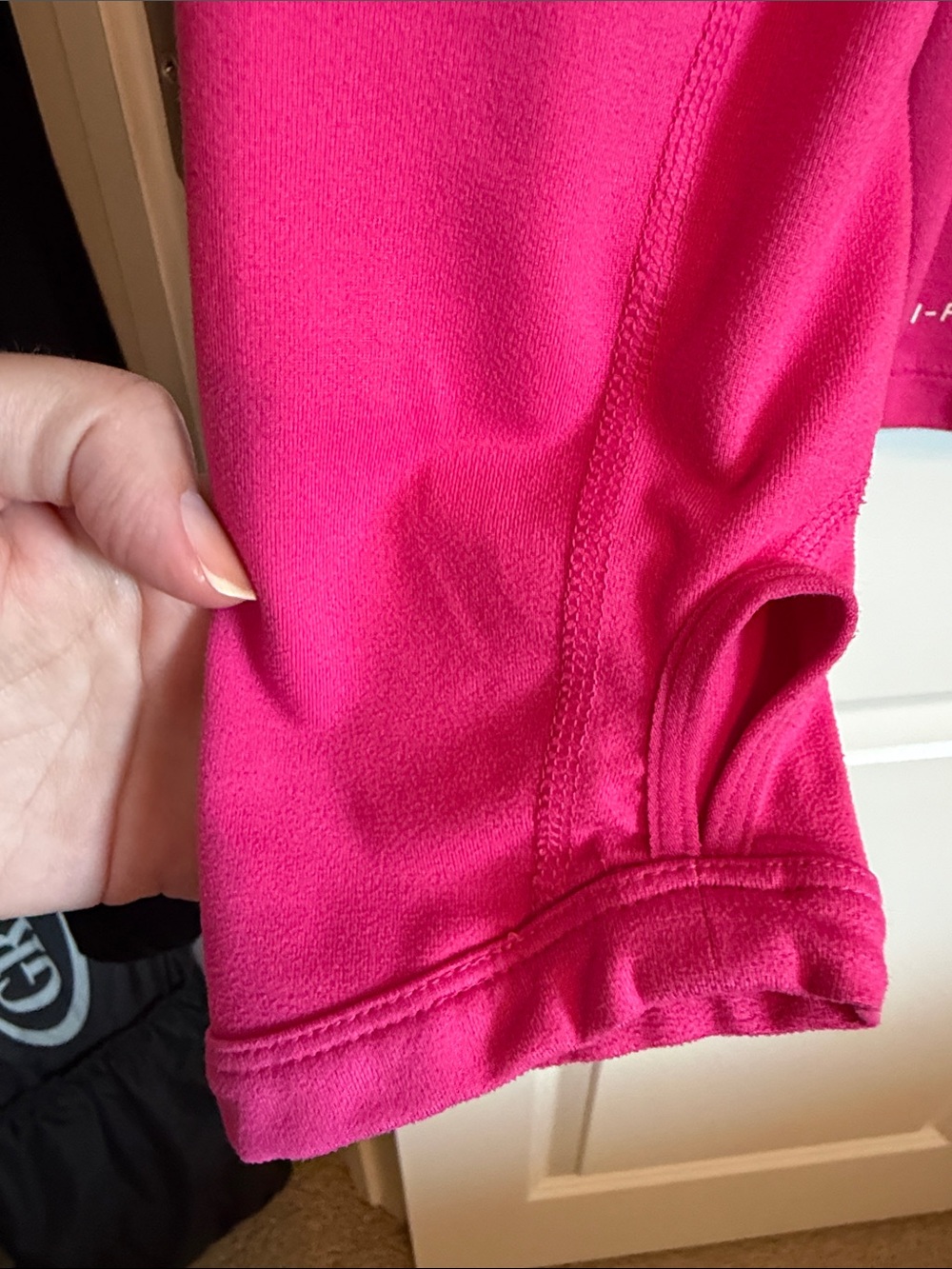 Nike Hot Pink Carolina Panthers Quarter-Zip Pullover - Picture 4 of 5